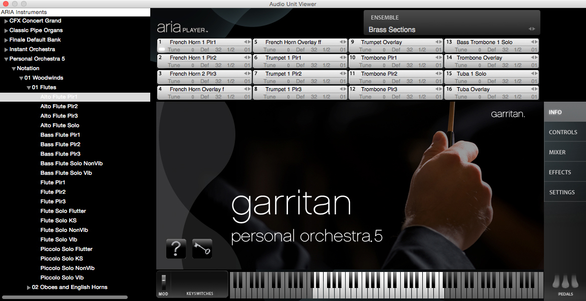 how to load sounds into garritan aria player